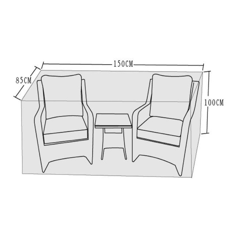 Signature Weave Garden Furniture 3 piece Lounge Set Cover