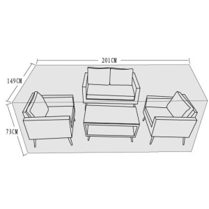 Signature Weave Garden Furniture Small 2 Seat Sofa Set Cover Signature Weave Garden Furniture Small 2 Seat Sofa Set Cover