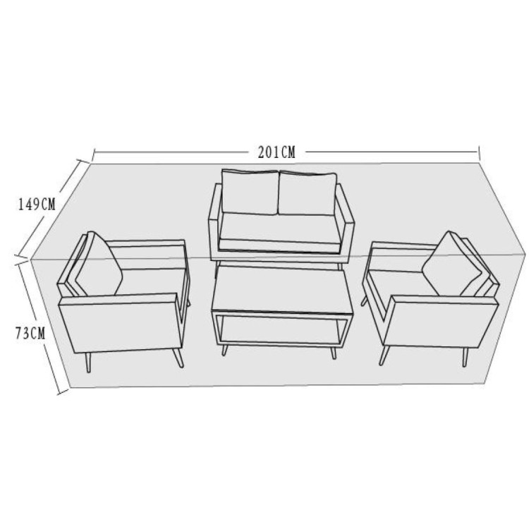 Signature Weave Garden Furniture Small 2 Seat Sofa Set Cover