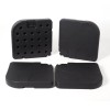 Signature Weave Garden Furniture Set of 4 Black Plastic Parasol Bases with U Link Bracket