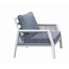 Signature Weave Garden Furniture Bettina Grey Aluminium 3 Seat Sofa Dining Set