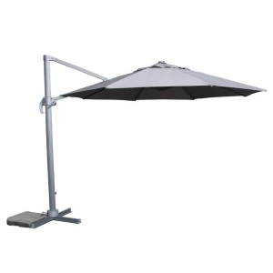 Signature Weave Garden Furniture 3.5m Round Cantilever Parasol with Grey Canopy Signature Weave Garden Furniture 3.5m Round Cantilever Parasol with Grey Canopy