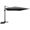 Signature Weave Garden Furniture 3m Square Cantilever Parasol with Grey Canopy