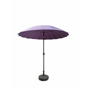 Signature Weave Garden Furniture 2.7m Shanghai Parasol with Purple Canopy Signature Weave Garden Furniture 2.7m Shanghai Parasol with Purple Canopy
