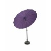 Signature Weave Garden Furniture 2.7m Shanghai Parasol with Purple Canopy