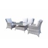 Signature Weave Garden Furniture Sarah Grey Rattan 2 Seat Sofa Set