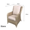 Signature Weave Garden Furniture Sarah Natural Rattan 2 Seat Sofa Set