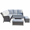 Signature Weave Garden Furniture Mia Corner Dining Sofa Set with Lift Table