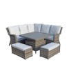 Signature Weave Garden Furniture Mia Corner Dining Sofa Set with Lift Table