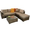 Signature Weave Garden Furniture Savannah Brown Nature Corner Lounge Set