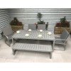 Signature Weave Garden Furniture Alarna Grey Bench Dining Set