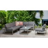 Signature Weave Garden Furniture Alarna Grey Aluminium Corner Sofa Set