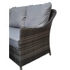 Signature Weave Garden Furniture Francesca Grey Rattan Corner Dining Sofa