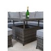 Signature Weave Garden Furniture Francesca Grey Rattan Corner Dining Sofa