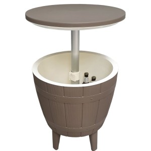 Signature Weave Garden Furniture Neutral Ice Bucket Barrel Table Signature Weave Garden Furniture Neutral Ice Bucket Barrel Table