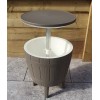 Signature Weave Garden Furniture Neutral Ice Bucket Barrel Table