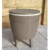 Signature Weave Garden Furniture Neutral Ice Bucket Barrel Table