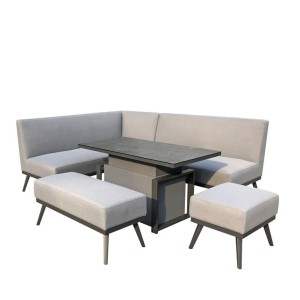 Signature Weave Garden Furniture Kimmie Corner Sofa With Gas Lift Table Signature Weave Garden Furniture Kimmie Corner Sofa With Gas Lift Table