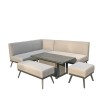 Signature Weave Garden Furniture Kimmie Corner Sofa With Gas Lift Table