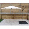 Signature Weave Garden Furniture Beige 3m Banana Parasol