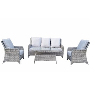 Signature Weave Garden Furniture Sarah Grey Rattan 3 Seat Sofa Set Signature Weave Garden Furniture Sarah Grey Rattan 3 Seat Sofa Set