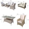 Signature Weave Garden Furniture Sarah Natural Rattan 3 Seat Sofa Set