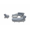 Signature Weave Garden Furniture Serenity Grey Luxury Curve Sofa with Chair Collection