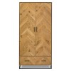 Bentley Designs Riva Rustic Oak Furniture 2 Door Double Wardrobe with Drawer