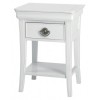 Bentley Designs Chantilly White Furniture 1 Drawer Night Stand