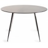 Bentley Designs Christo Black Marble Effect Tempered Glass 4 Seater Dining Table