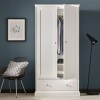 Ashby Cotton Painted Furniture 2 Door Wardrobe