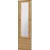 Atlanta Oak Furniture 3 Door 2 Drawer Wardrobe