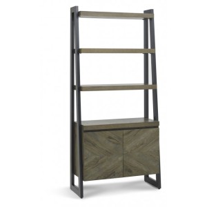 Bentley Designs Ellipse Fumed Oak Open 2 Door Display Unit