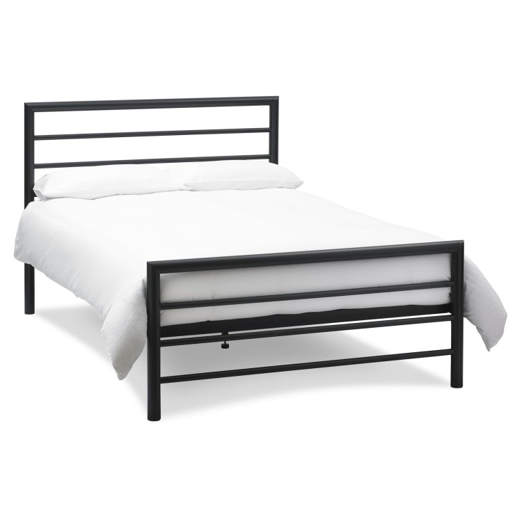 Bentley Designs Metal Furniture Urban Matt Black 122cm SmallÂ Double Bedstead