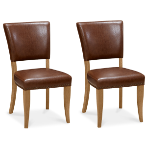 Bentley Designs Belgrave Furniture Rustic Tan Uph Oak Chair Pair Bentley Designs Belgrave Furniture Rustic Tan Uph Oak Chair Pair
