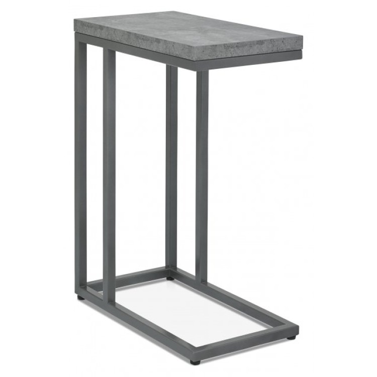 Bentley Designs Renzo Zinc Furniture Dark Grey Sofa Table