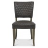 Bentley Designs Logan Fumed Oak Old West Vintage Upholstered Chair (Pair)