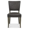 Bentley Designs Logan Fumed Oak Old West Vintage Upholstered Chair (Pair)