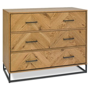 Bentley Designs Riva Rustic Oak Furniture 3 Drawer Bedroom Chest Bentley Designs Riva Rustic Oak Furniture 3 Drawer Bedroom Chest