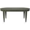 Bentley Designs Monroe Silver Grey Furniture 6 to 8 Seater Oval Extending Dining Table