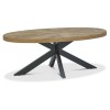 Bentley Designs Ellipse Rustic Oak Coffee Table