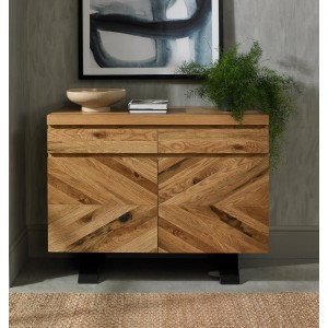 Bentley Designs Ellipse Rustic Oak Narrow 2 Door 2 Drawer Sideboard Bentley Designs Ellipse Rustic Oak Narrow 2 Door 2 Drawer Sideboard