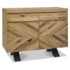 Bentley Designs Ellipse Rustic Oak Narrow 2 Door 2 Drawer Sideboard