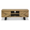 Bentley Designs Ellipse Rustic Oak Wide 2 Door Entertainment Unit