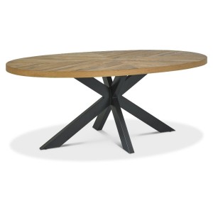 Bentley Designs Ellipse Rustic Oak Furniture Oval 6 Seater Dining Table Bentley Designs Ellipse Rustic Oak Furniture Oval 6 Seater Dining Table