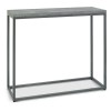 Bentley Designs Renzo Zinc Furniture Dark Grey Narrow Console Table