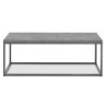 Bentley Designs Renzo Zinc Furniture Dark Grey Coffee Table