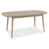 Bentley Designs Dansk Scandi Oak 4 Seater Dining Table With 4 Mondrian Mustard Velvet Fabric Chairs