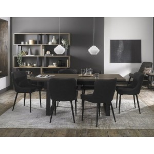Bentley Designs Tivoli Weathered Oak 6-8 Seater Dining Table With 6 Cezanne Dark Grey Faux Leather Chairs Bentley Designs Tivoli Weathered Oak 6-8 Seater Dining Table With 6 Cezanne Dark Grey Faux Leather Chairs
