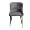 Bentley Designs Turin Dark Oak 6 to 10 Seater Rectangular Dining Table With 8 Cezanne Dark Grey Faux Leather Chairs